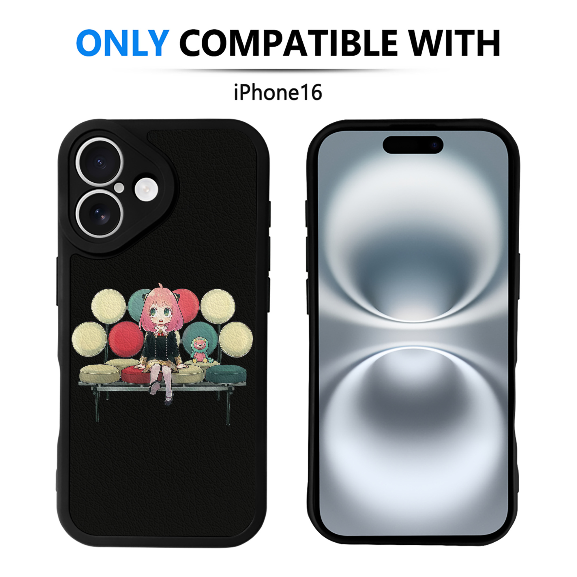 （画像用） SPY×FAMILY间谍家家酒 【iPhone 16シリーズ対応】シリコンスマホケース（レザー調） 材質：シリコン